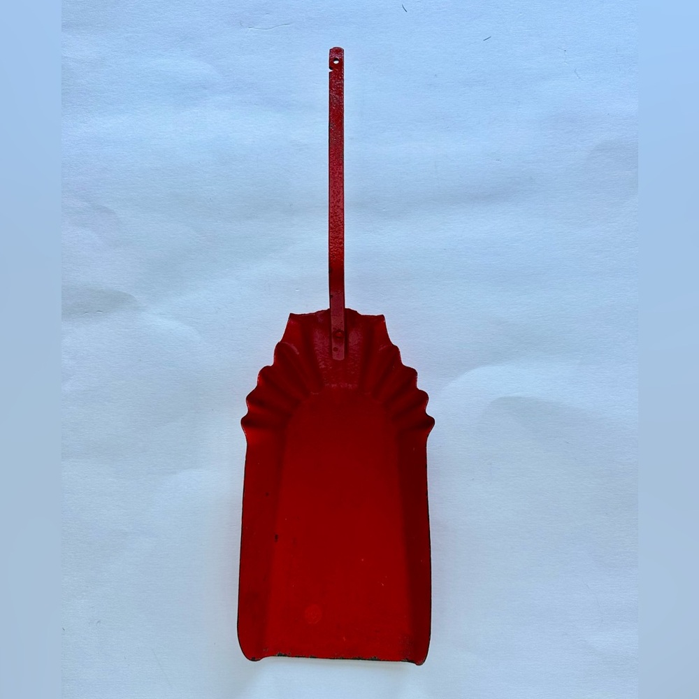 Red Metal Coal Shovel Vintage